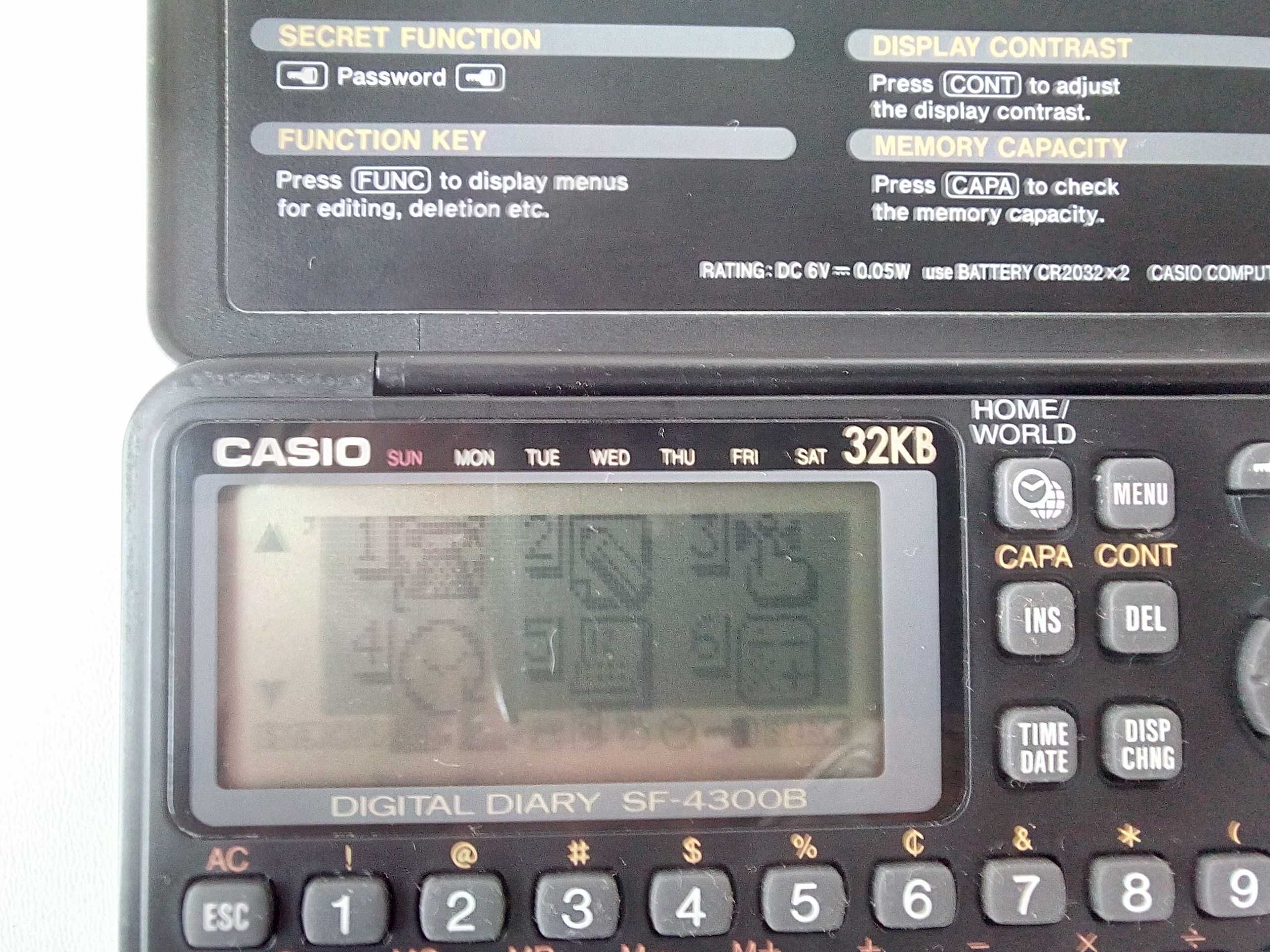 CASIO 32KB Digital Diary SF 4300B