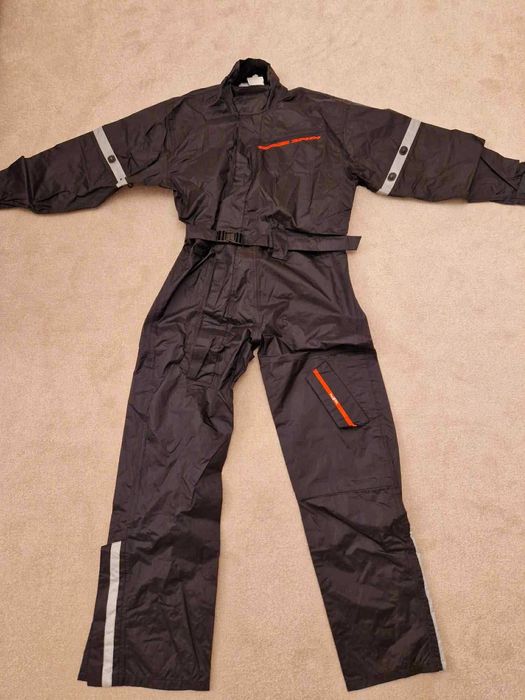 Costum impermeabil motocicleta /ATV Spidi H2OUT negru cu dungi gri