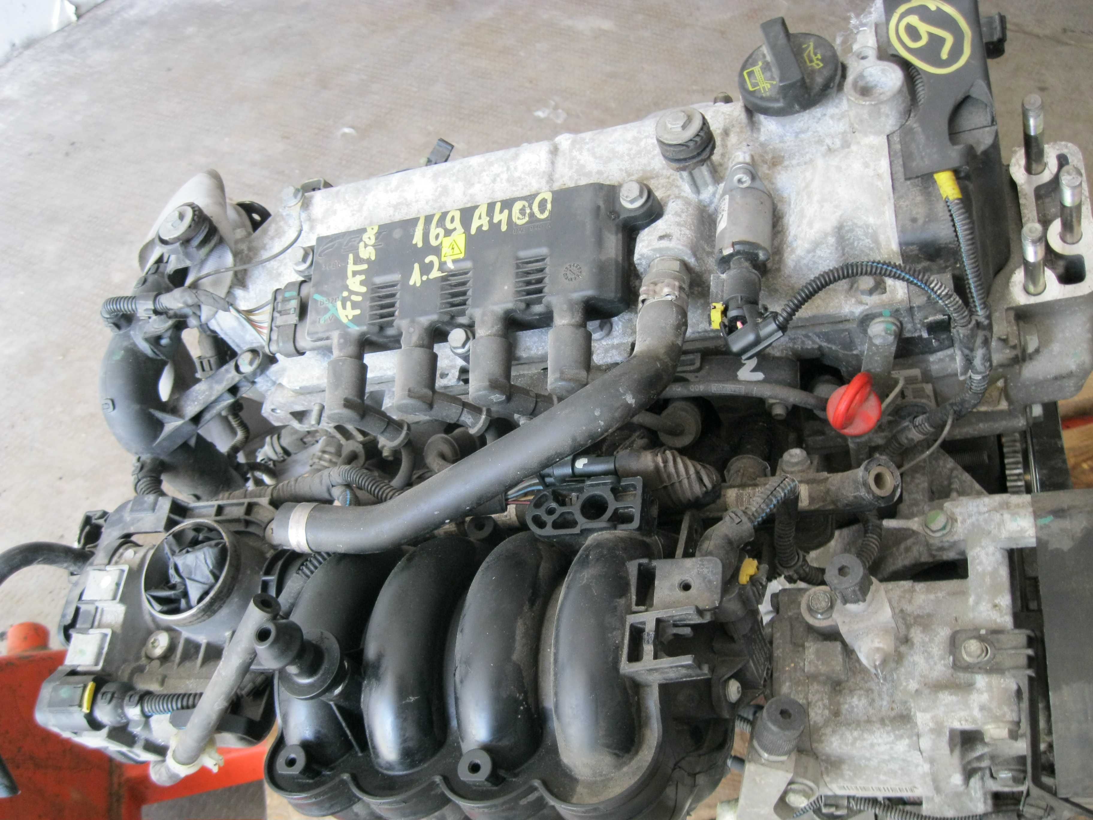 Motor 1,2i Fiat500*169A4000*Cu Anexe*51Kw1242cm46000kmEu4FordKAFranta