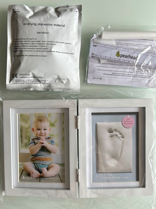 Рамка за снимка и отпечатък Pearhead - бяла