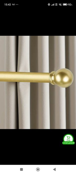 Bara perdeala draperie noua 58,4 - 218,4 cm