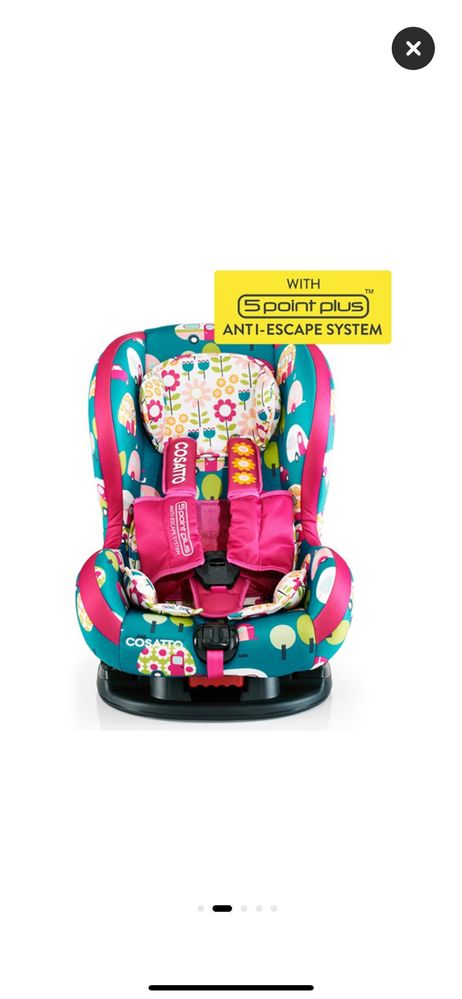 Scaun Auto, Cosatto Moova HAPPY CAMPERS, multicolor, 9 luni - 4 ani