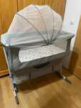 Patut bebe co-sleeper cu plasa insecte 50x85