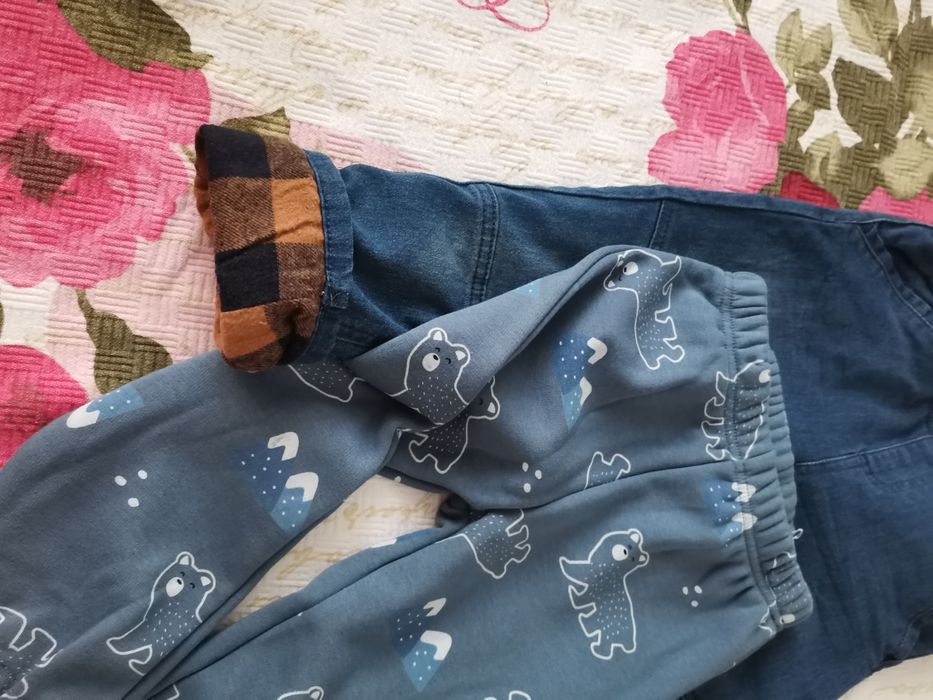 Pantaloni flausati de iarnă