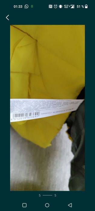 Geaca dama măsura 36 galbena Fisherfield noua super preț!