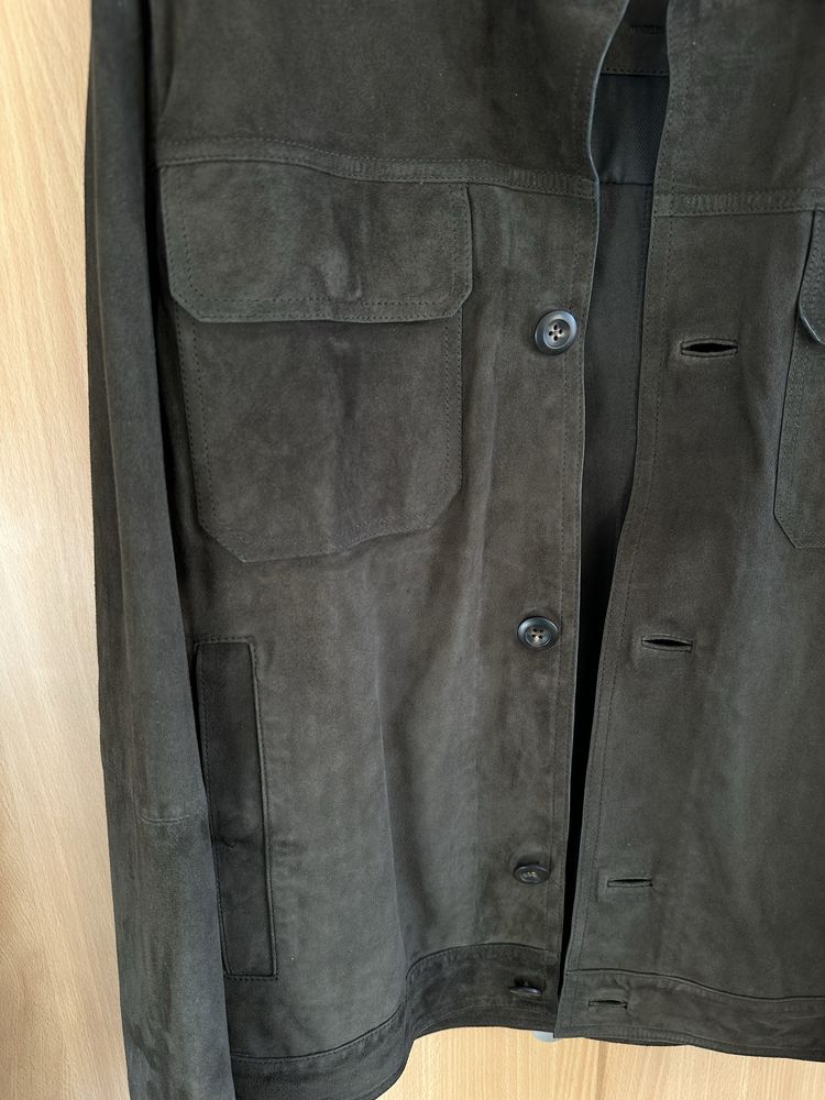 Мъжко велурено яке Massimo Dutti, S