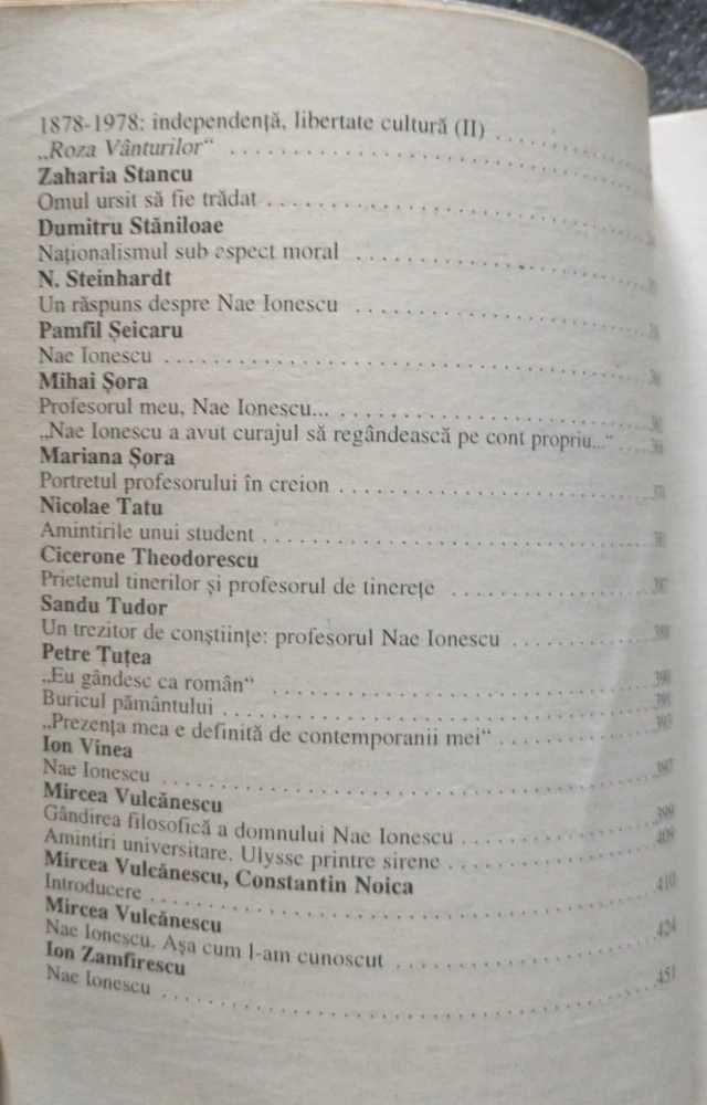 Dumitru Banea - Acuzat, martor... ; Nae Ionescu în conștiința...