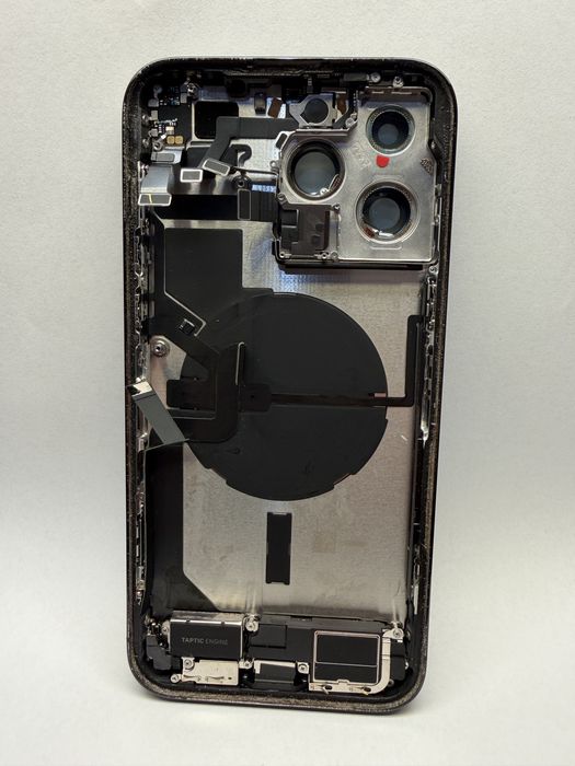 Carcasa iPhone 14 Pro Max Negru Black sticla spate rama originala