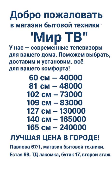 Телевизоры со склада LG и другие бренды.