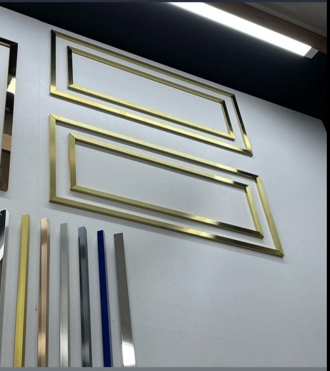 Oyna Rombik Baget Ramka Nerjaveyka MDF  Alyumin Profil Molding.