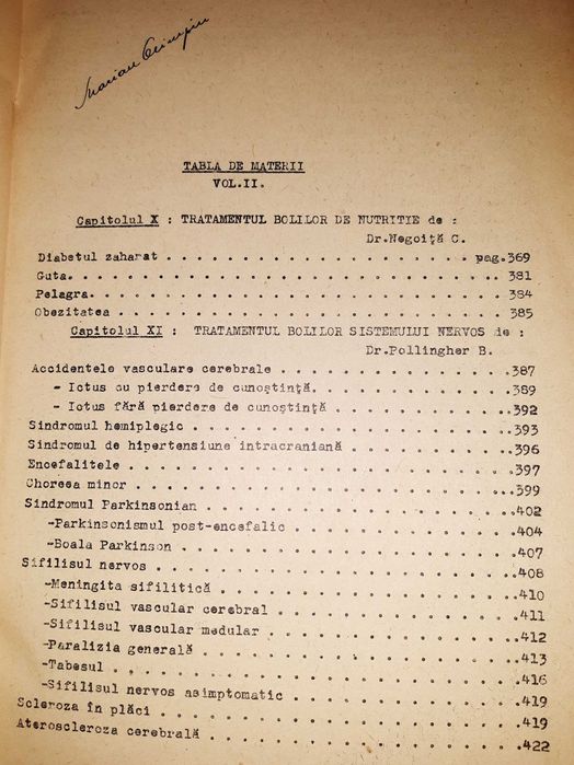 Carte de medicină. Îndreptar terapeutic