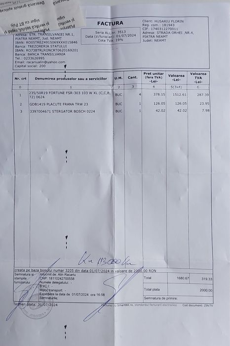 Anvelpe vara 235 50 19 FORTUNE NOI 100km