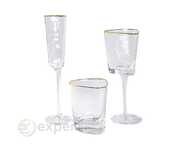 Set 3 pahare elegante HoReCa din semicristal evenimente, restaurant