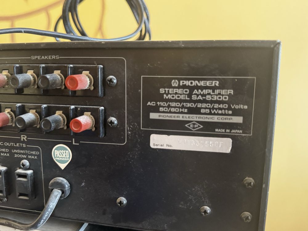 Тонколони Jamo и усилвател Pioneer