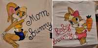 Мама и бебе, ръчно рисувани тениски и бодита