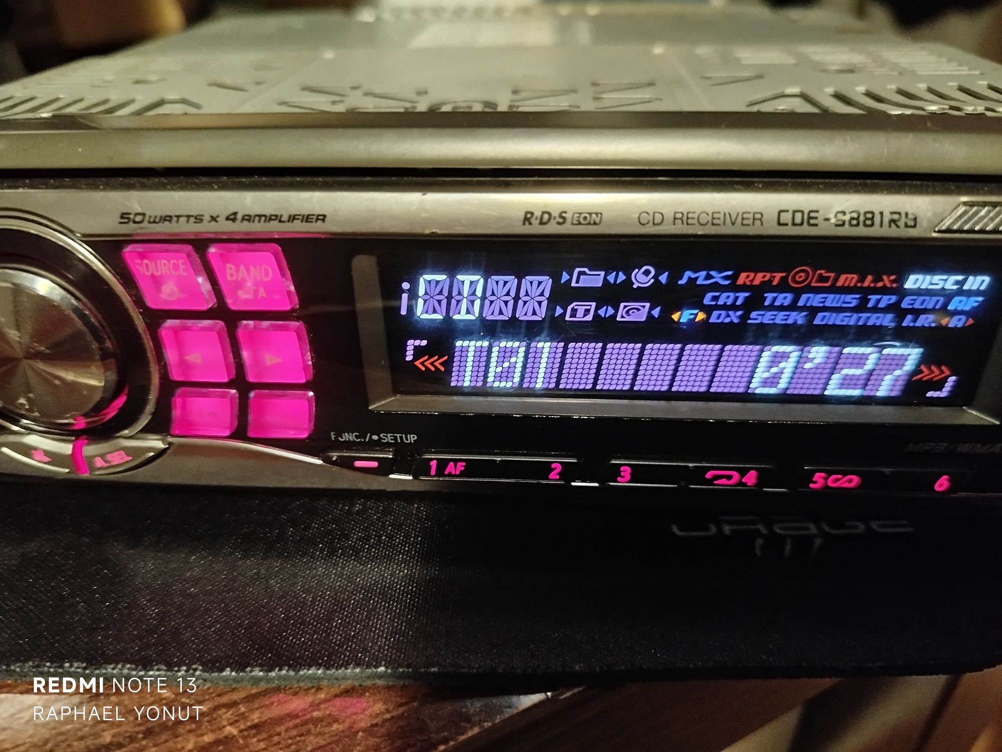 Cd player auto Alpine 9881rb nu Pioneer Kenwood Sony fără Bluetooth
