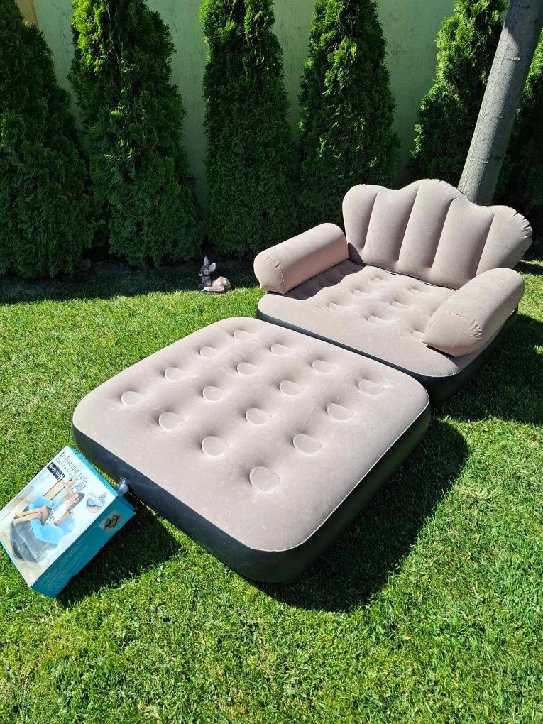 Надуваем фотьойл 5 в 1 SuperSofa - Пет вида комфорт в едно удобно реше