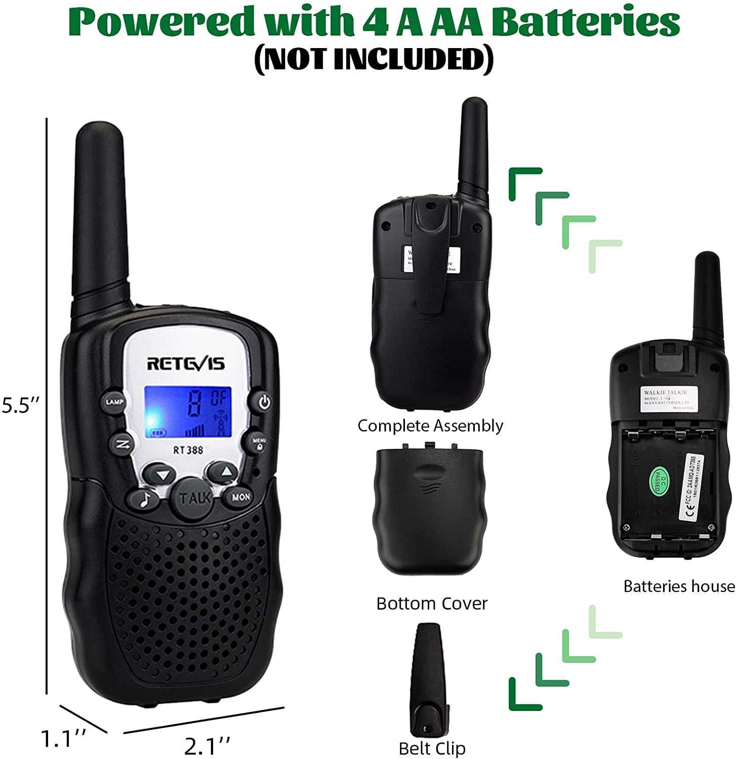 Set 2 statii Walkie Talkie  Retevis