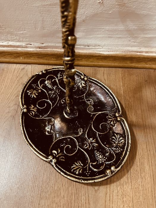 Антикварна стойка за чадъри – алуминий с бронзово покритие, 60 см