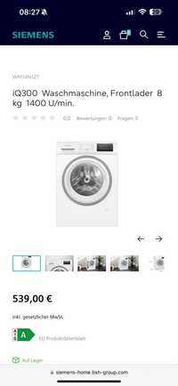 Mașina de spălat Siemens Noua sigilata,Germania
