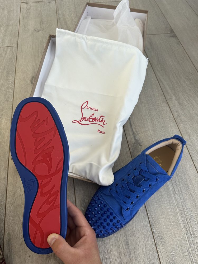 Louboutin Low Albastrii