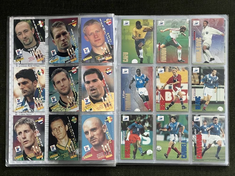 Panini World Cup 1998 Franta 98 Set Complet 100 Trading Cards / Binder