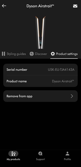 DYSON Airstrait  Nickel/Cooper