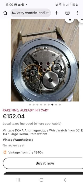 Ceas Doxa Antimagnetique