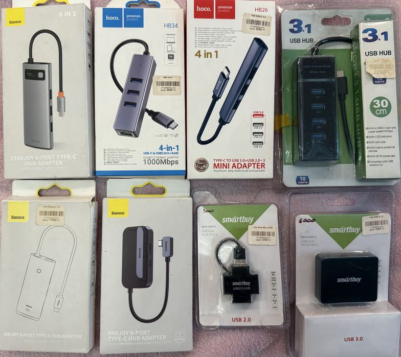Хаб/Hub USB/TabC новые