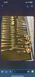 Vand set de 12 persoane placat cu aur