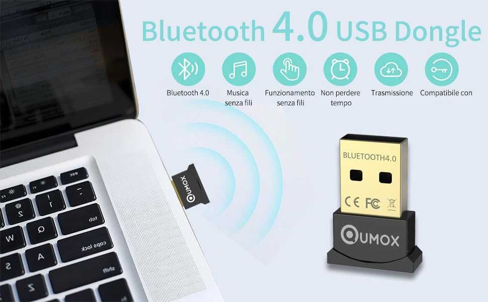 QUMOX Bluetooth USB приемник и предавател 4.0