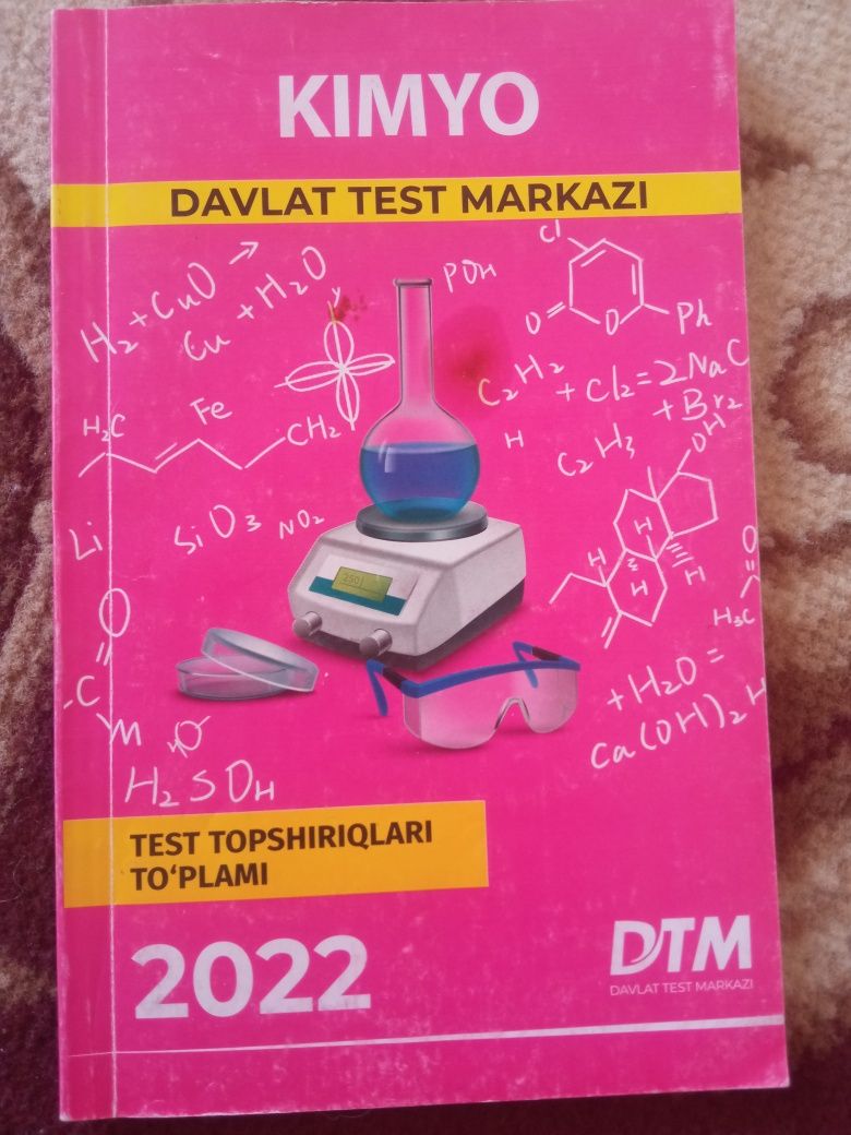 Kimyo 2022 yil test variantlari