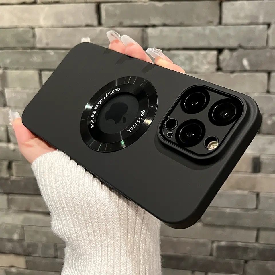 Луксозен черен Кейс за Iphone 15 Pro Max