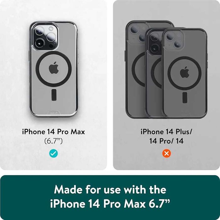 Husa Mous pentru iPhone 14 Pro Max Compatibila MagSafe Clear