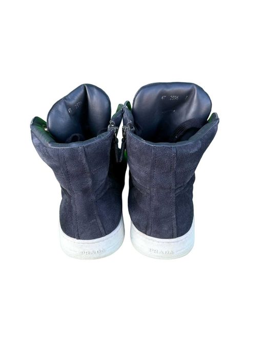 Adidasi Prada 4T2596 High-Top Sneaker marimea 42 27 cm albastru