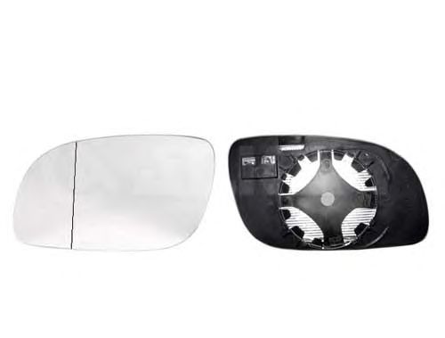 Geam oglinda, sticla oglinda Vw Touran (1t1, 1t2), Alkar 6472104, parte montare : Dreapta