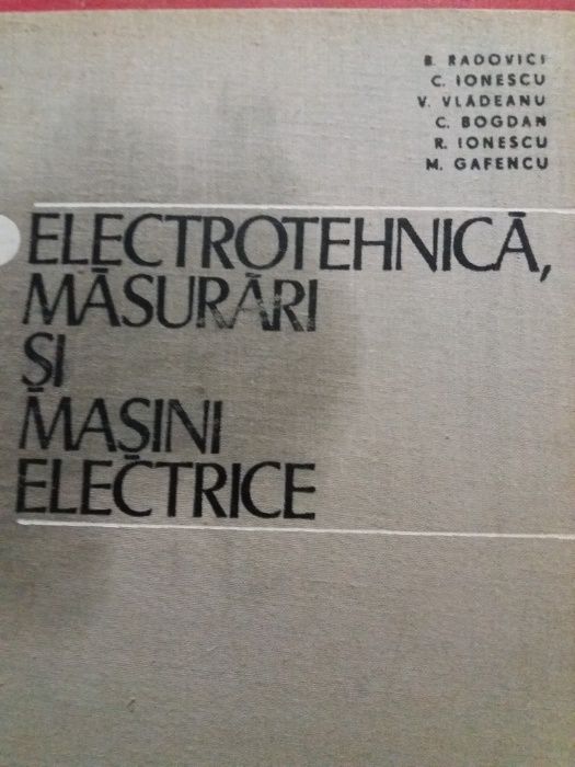 carte electrotehnică. masurari si masini electrice