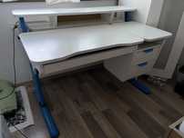 Birou copii reglabil 120x75 cm cu sertare