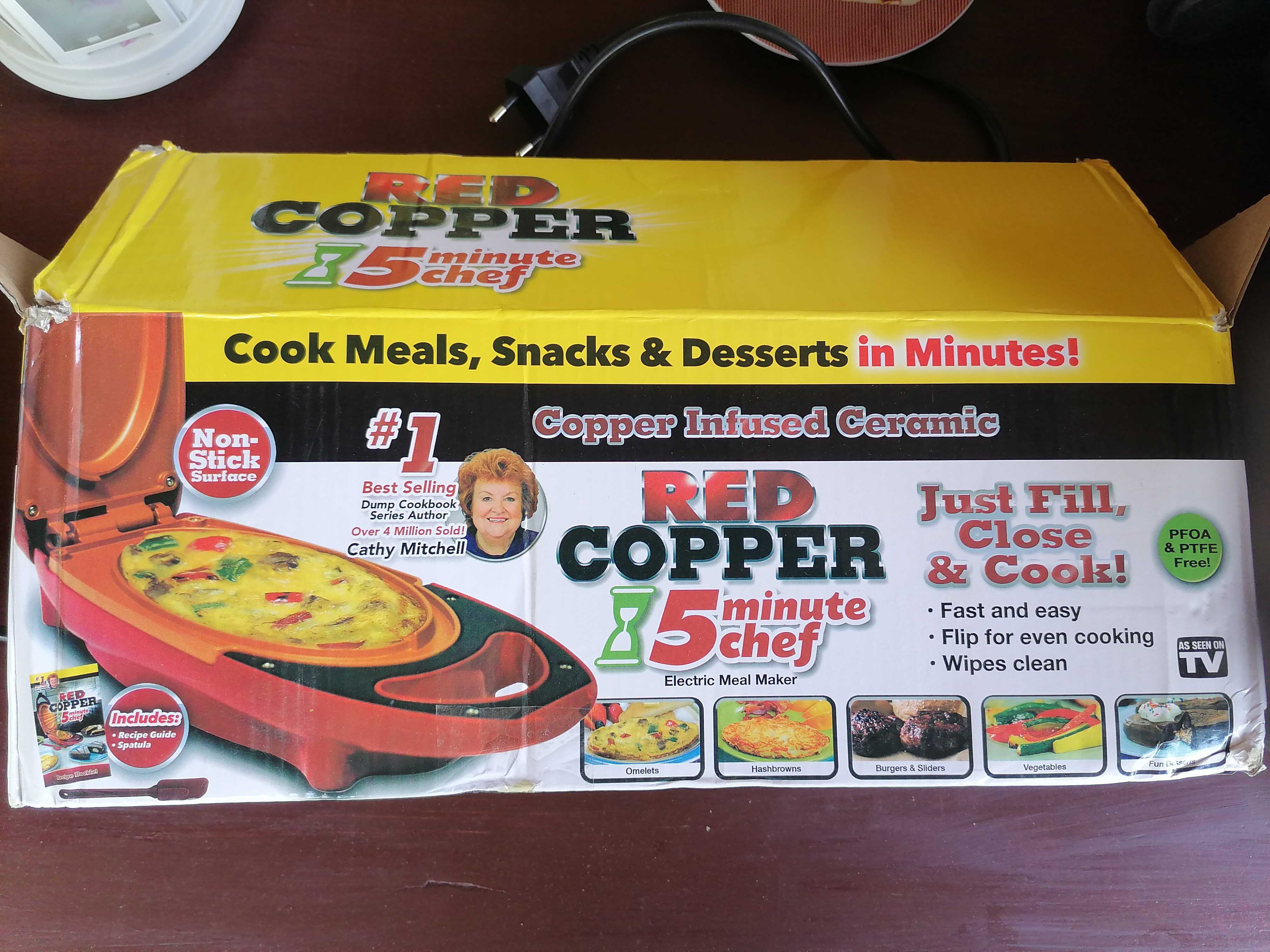 Електрически тиган Red Copper 5 minute Chef