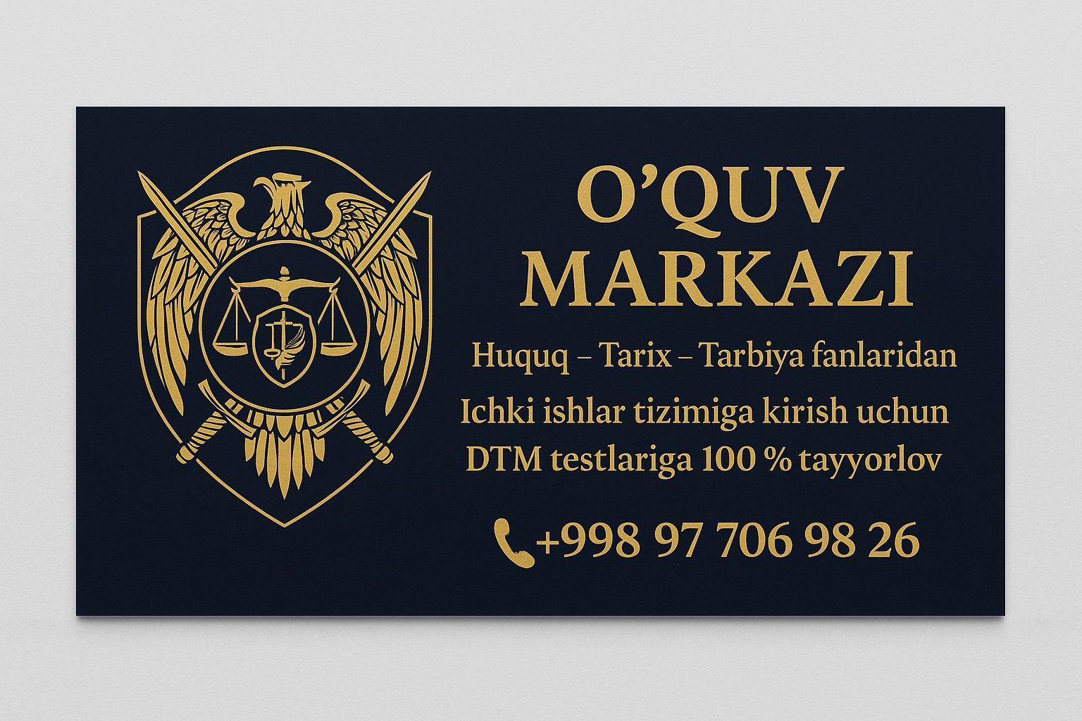 Ichki ishlar vazirligiga ishga kirish uchun DTM testga tayyorlov