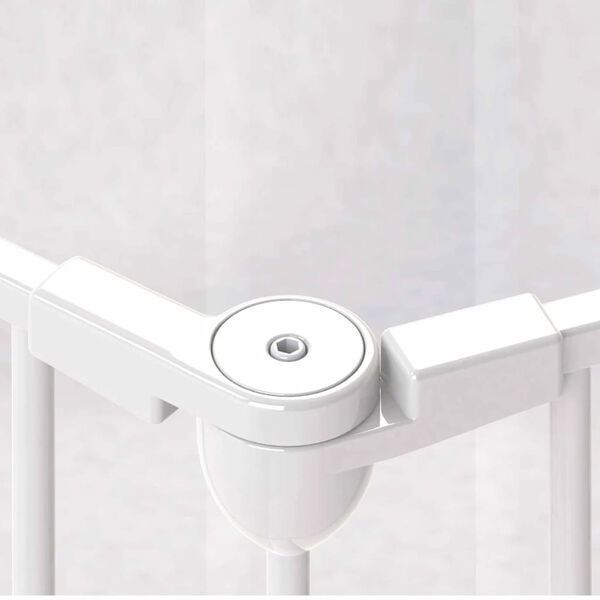 Poartă de siguranță cu 3 panouri Modular, metal, alb