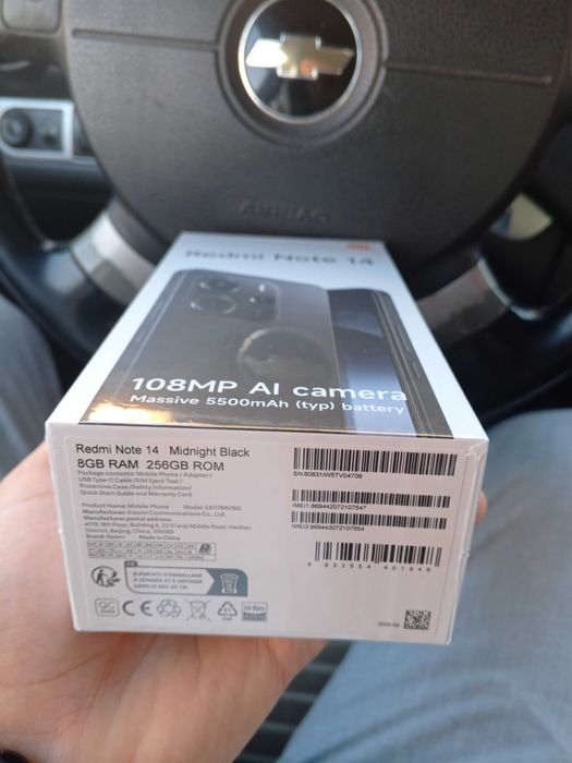 Redmi Note 14 (Qora) 8/256 GB