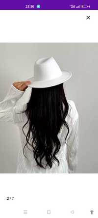Шляпа; фетровая Белая Женская