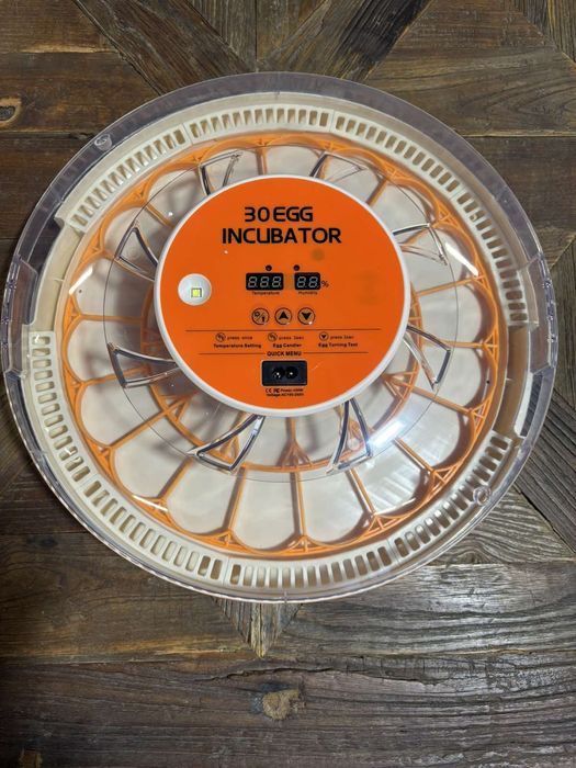 Инкубатор за 30 яйца с автоматичен контрол на температурата, дисплей з