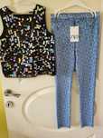 дънки и блузки Zara,benetton,hm