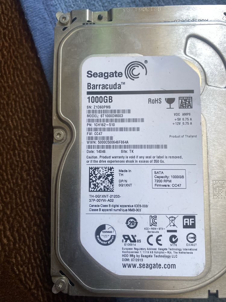 продам жесткие диски hdd