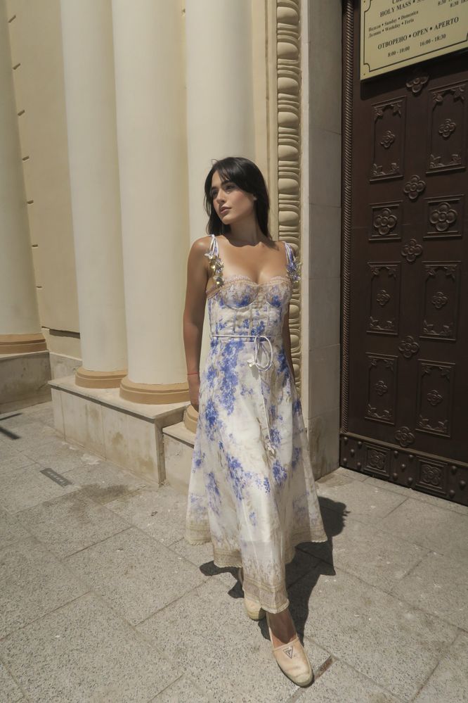 Романтична миди рокля Lilac Serenity