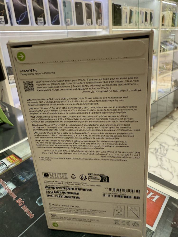 Iphone 16 Pro 256Gb Black Titanium *Запечатан*
