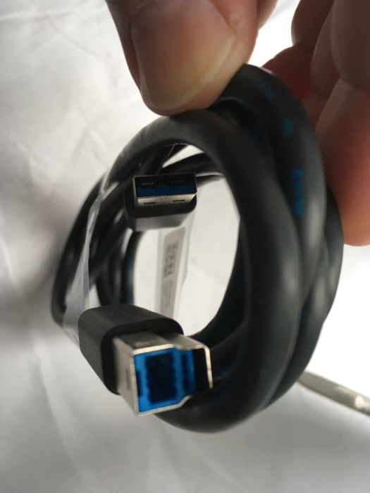 Cablu USB 3.0 Male tip A - USB 3.0 Male tip B, 1,8 m, negru, Dell.