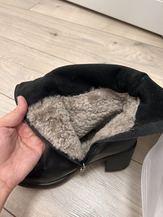 Продам сапоги зимние кожаные